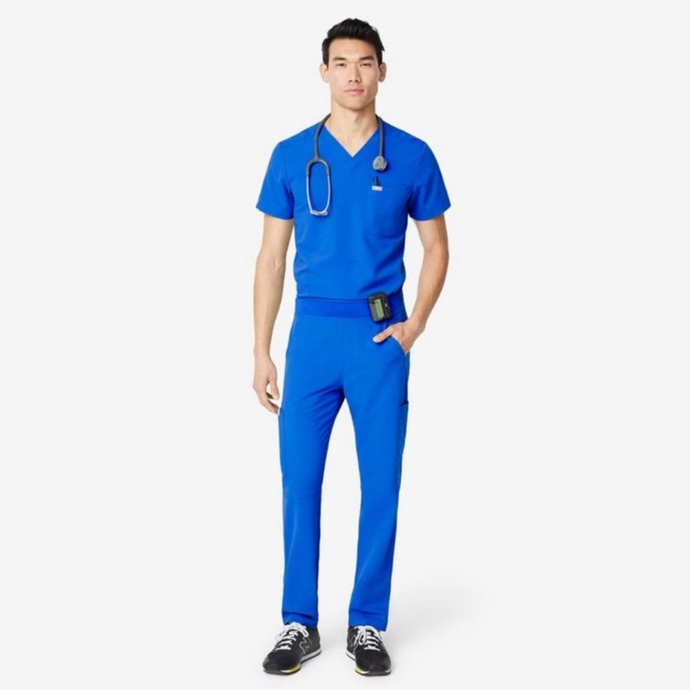 Figs Axim Cargo Scrub Pants in Royal Blue - XXL